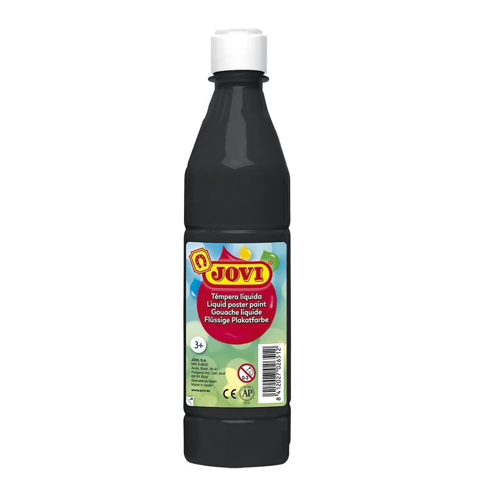 BOTELLA TEMPERA LIQUIDA NEGRA 500ML