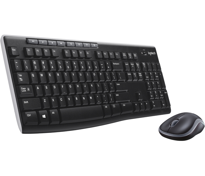 TECLADO Y RATON INALAMBRICOS LOGITECH DESKTOP MK270 NEGRO 2.4GHZ USB