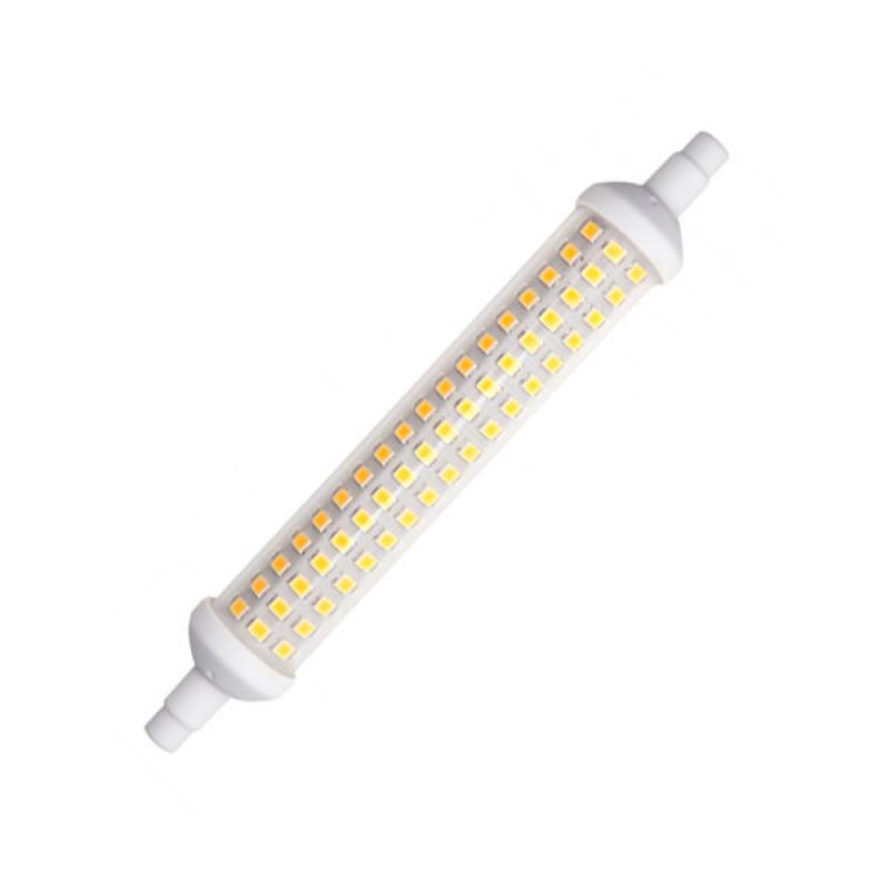 BOMBILLA BM LED R7S 10W 118mm LUZ CALIDA 3000K-3500K 950 LUMENES REF: LM7128