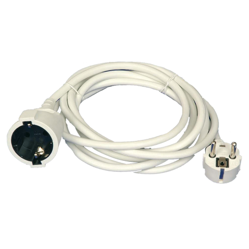 PROLONGADOR SUCKO REDONDO BLANCO GSC - CABLE DE 3 METROS - POTENCIA MAX. 3680W