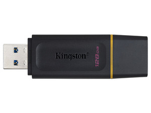 PENDRIVE 128GB KINGSTON DATATRAVELER EXODIA NEGRO - USB 3.2 GEN 1 - CON TAPA