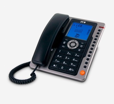 TELEFONO SOBREMESA SPC TELECOM 3604 NEGRO - IDENTIFICADOR DE LLAMADAS - MANOS LIBRES