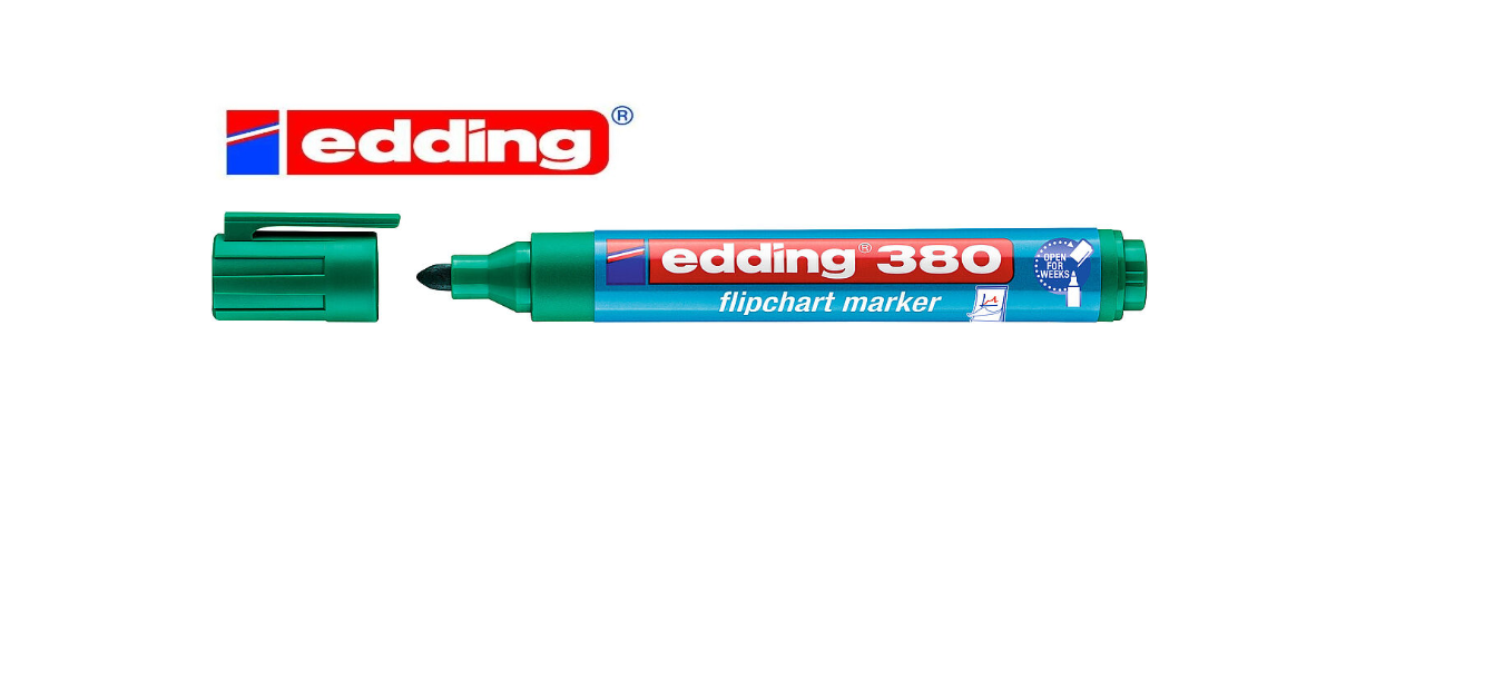 ROTULADOR EDDING 380 FLIPCHARTS VERDE