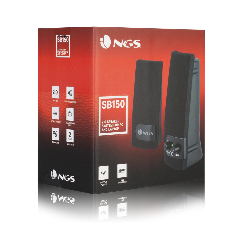 ALTAVOCES 2.0 NGS SOUNDBAD 150 - 4W RMS - CONECTOR AURICULARES - CONTROLES EN ALTAVOZ