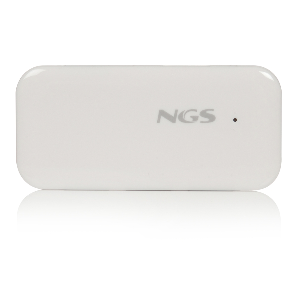 HUB USB 4 PUERTOS NGS BLANCO - TAMAÑO REDUCIDO - USB 2.0 - VELOCIDAD HASTA 480MBPS