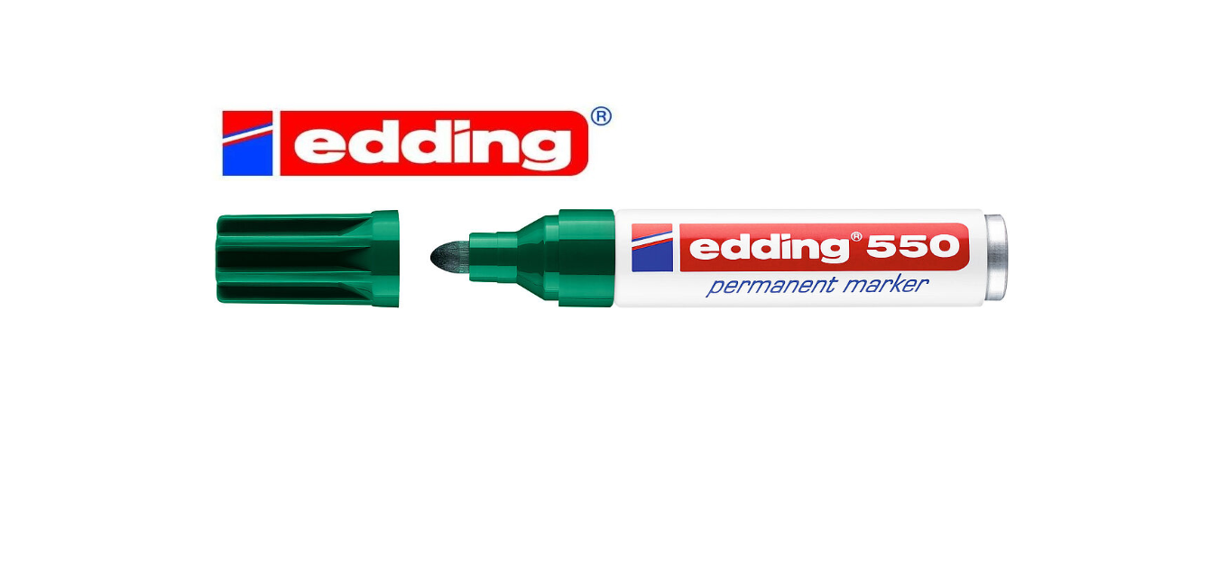 ROTULADOR PERMANENTE EDDING 550 VERDE