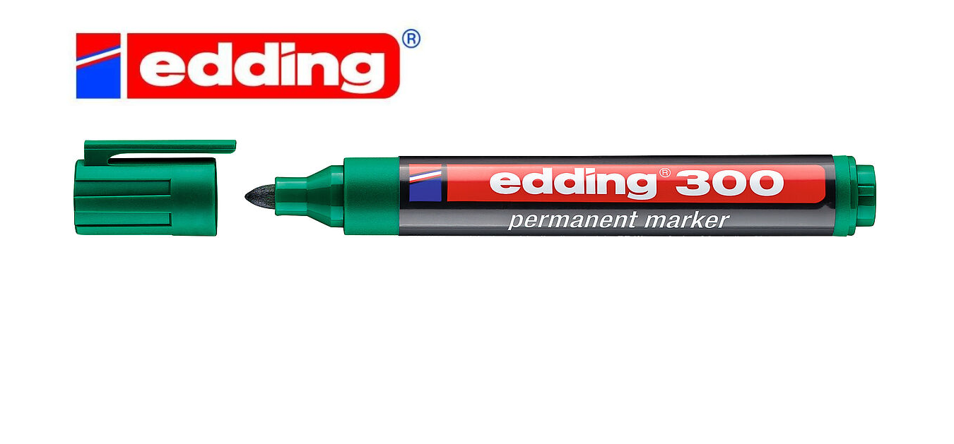 ROTULADOR PERMANENTE EDDING 300 VERDE