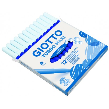 ROTULADOR TURBO GIOTTO MAXI AZUL ULTRAMAR CAJA 12 UNIDADES
