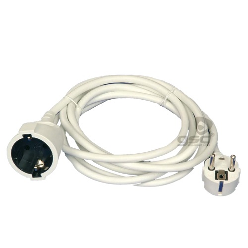 PROLONGADOR SUCKO REDONDO BLANCO GSC - CABLE DE 10 METROS - POTENCIA MAX. 3680W