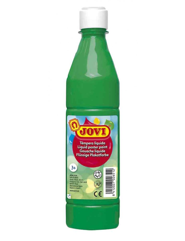 BOTELLA TEMPERA LIQUIDA VERDE MEDIO 500ML