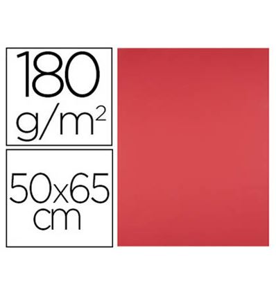 CARTULINA ROJA 180 GRAMOS 50X65 CM FABRISA
