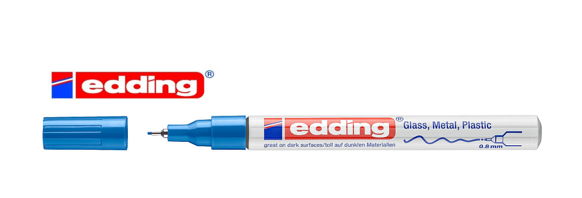 ROTULADOR EDDING 780 TINTA OPACA BRILLANTE AZUL