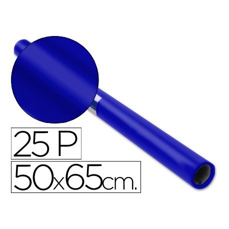 ROLLO PAPEL CHAROL AZUL FUERTE SADIPAL