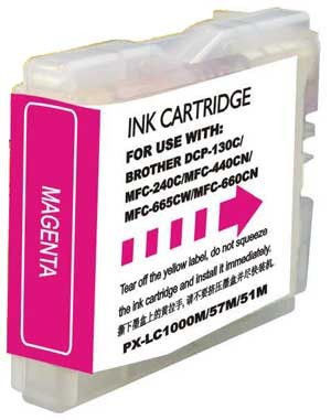 CARTUCHO BM BROTHER COMPATIBLE LC1000/970XL MAGENTA 26,6ML.