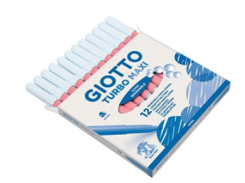 ROTULADOR TURBO GIOTTO MAXI ROSA CAJA 12 UNIDADES