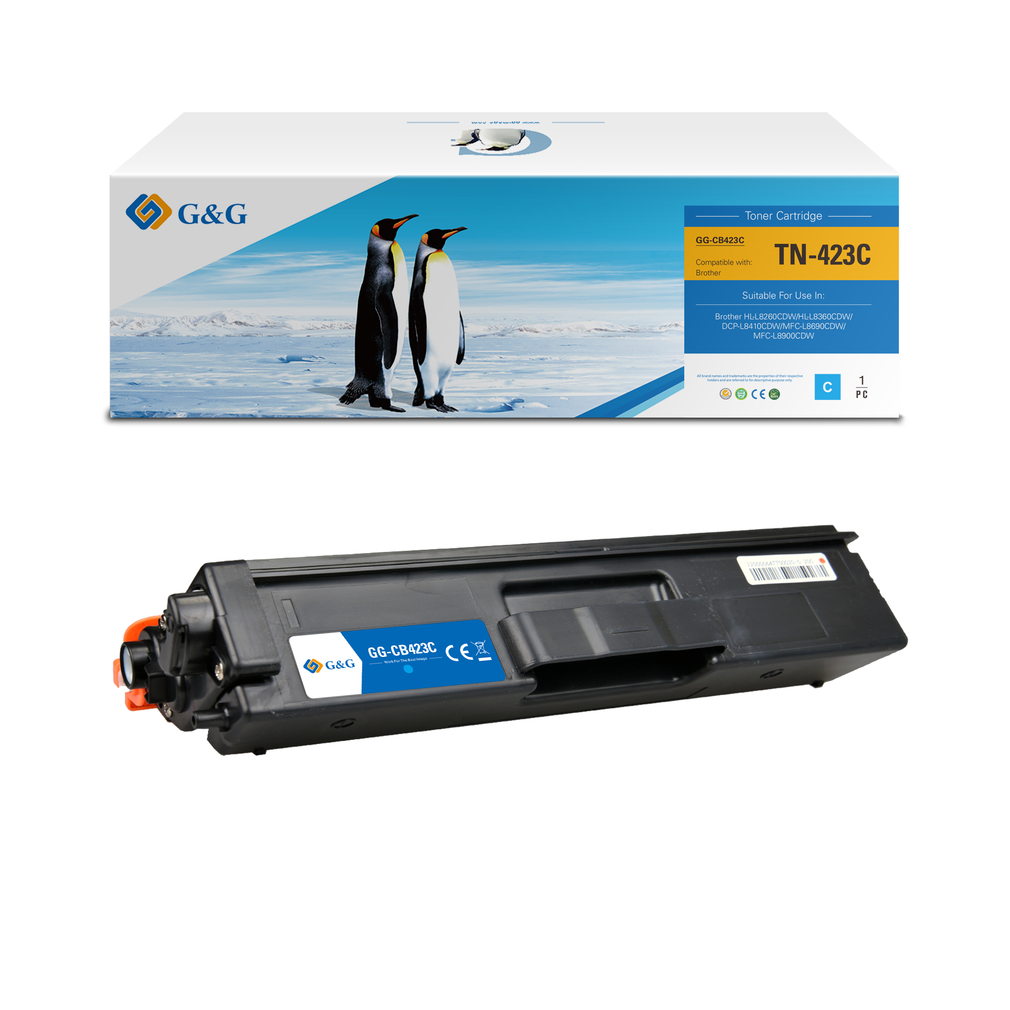 TONER BM BROTHER COMPATIBLE PREMIUM TN421/TN423/TN426 CYAN 4,000 COPIAS