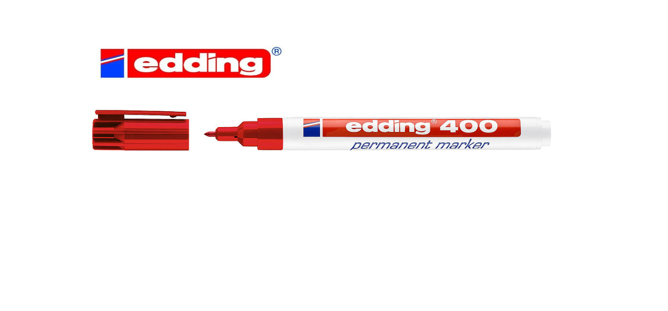 ROTULADOR PERMANENTE EDDING 400 ROJO