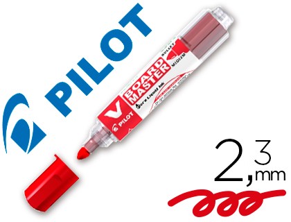 ROTULADOR PIZARRA BLANCA PILOT V BOARD ROJO