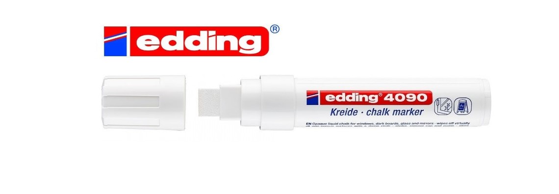 ROTULADOR EDDING 4090 MARCADOR TIZA BLANCO