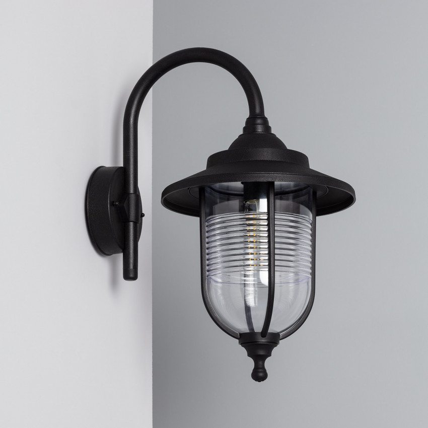 APLIQUE BM BERNA NEGRO - PROTECCION IP44 - ROSCA E27