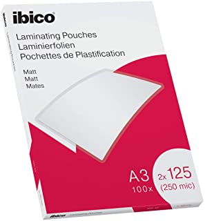 LAMINA PLASTIFICAR A/3 125 MICRAS IBICO PAQUETE 100 UNIDADES