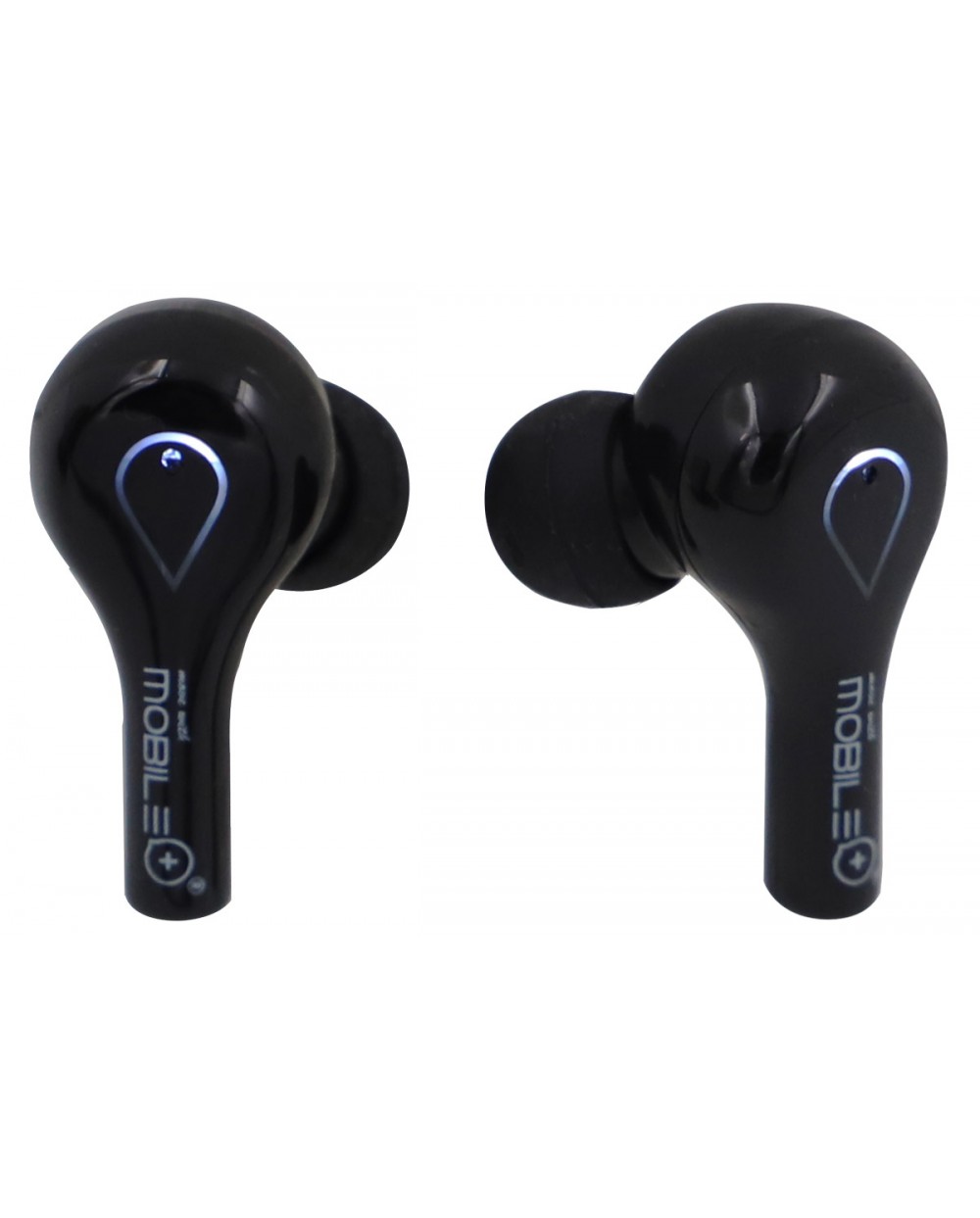 AURICULARES INALAMBRICOS MOBILE+ NEGROS CON ESTUCHE DIGITAL - BATERIA 1200mAh