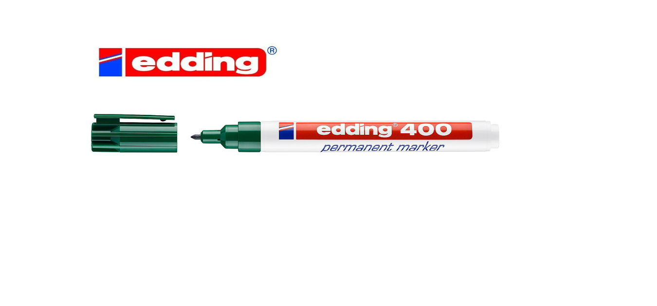 ROTULADOR PERMANENTE EDDING 400 VERDE