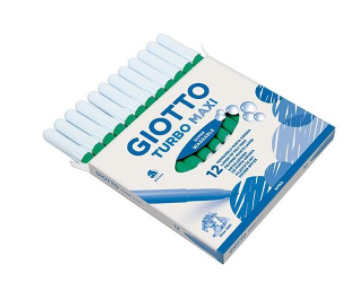 ROTULADOR TURBO GIOTTO MAXI VERDE CAJA 12 UNIDADES