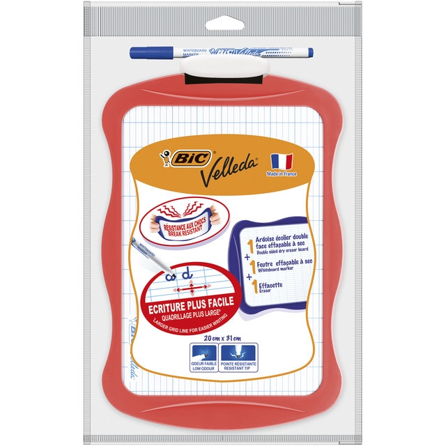 PIZARRA BIC VELLEDA 20X31CM BLANCA Y CUADRICULADA