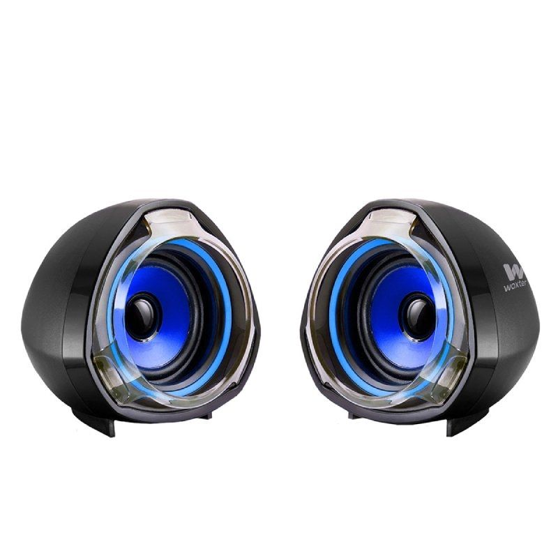 ALTAVOCES USB WOXTER 2.0 BIG BASS 70 AZULES 15W