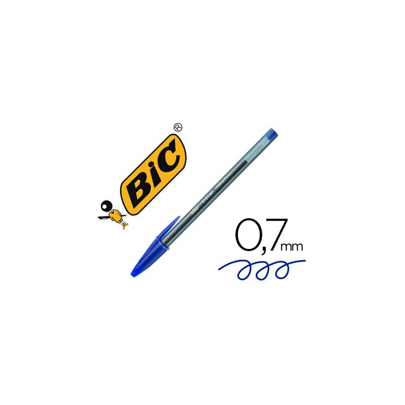 BOLIGRAFO BIC CRISTAL AZUL EXACT PUNTA FINA 0.7mm