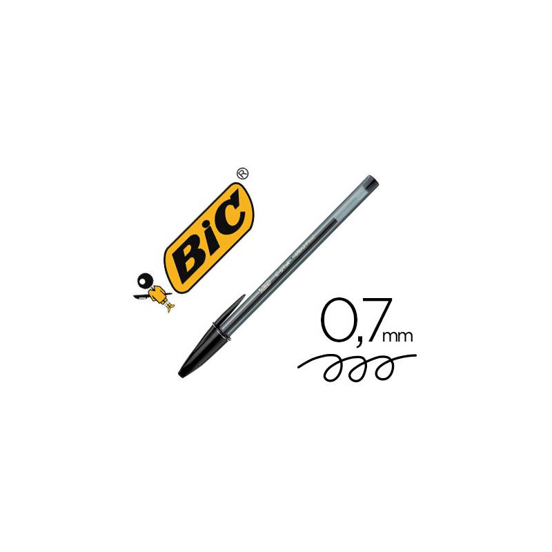 BOLIGRAFO BIC CRISTAL NEGRO EXACT PUNTA FINA 0.7mm