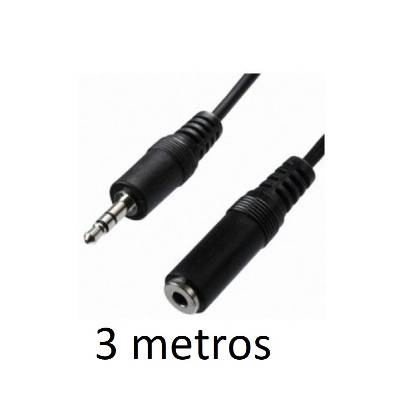 CABLE ALARGADOR JACK 3.5 MACHO/HEMBRA 3GO CA104 - 3 METROS