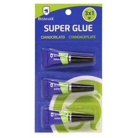 PEGAMENTO ADHESIVO INSTANTANEO MONODOSIS 3 UNIDADES DE 1GR SUPER GLUE
