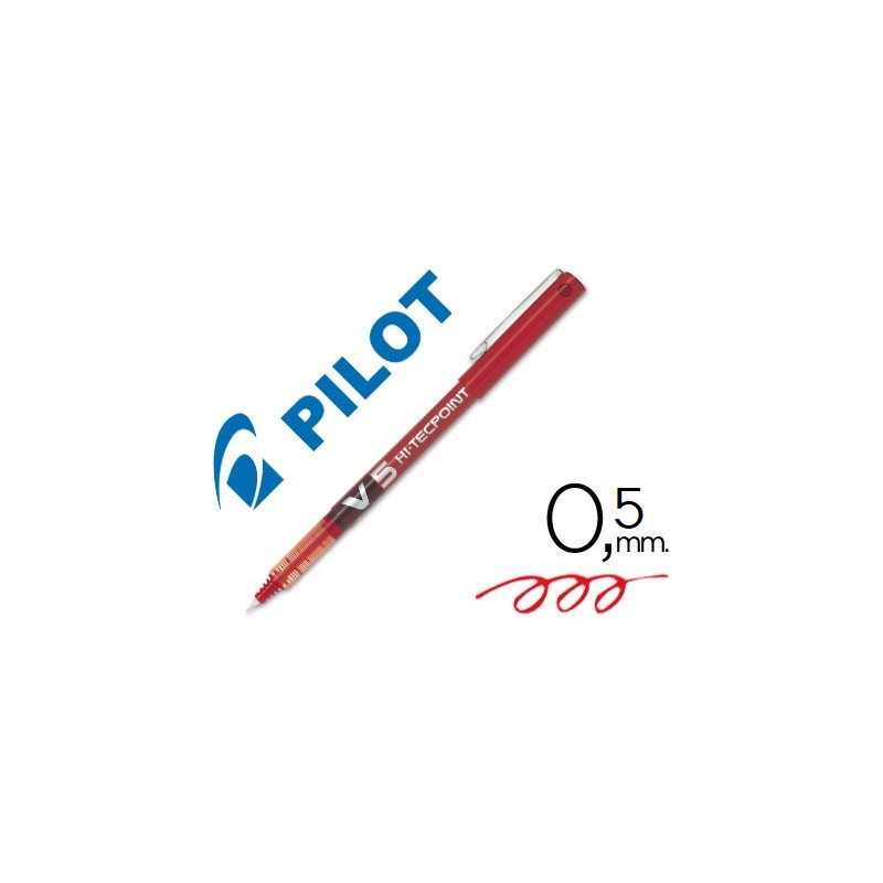 BOLIGRAFO PILOT V5 0.5 ROJO