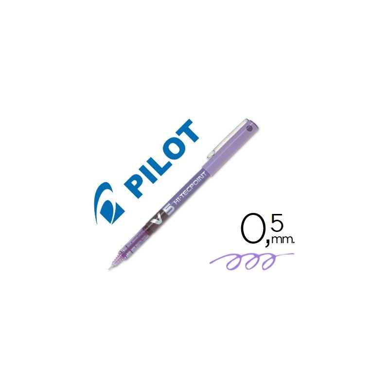 BOLIGRAFO PILOT V5 0.5 VIOLETA