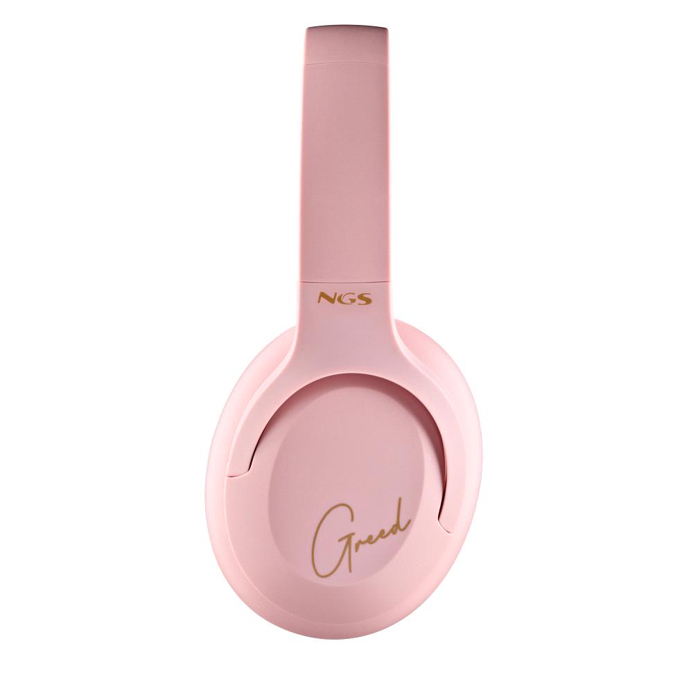 AURICULARES INALAMBRICOS DIADEMA NGS ARTICA GREED ROSA CON MICROFONO - BLUETOOTH 5.1