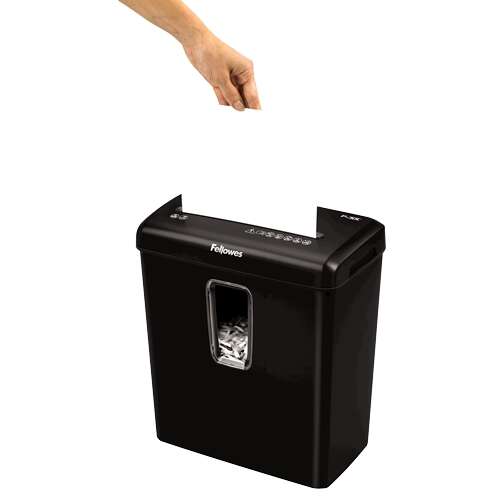 DESTRUCTORA FELLOWES POWERSHRED P-30C NEGRA - DESTRUYE HASTA 6 HOJAS - CORTE EN PARTICULAS