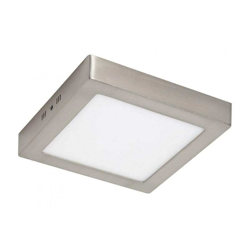 PLAFON BM LED CUADRADO 25W MARCO PLATA CCT 2500 LUMENES