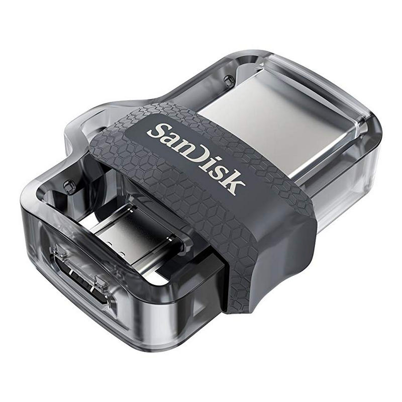 PENDRIVE MICRODUO SANDISK DUAL - 64GB - USB 3.0 A MICRO USB