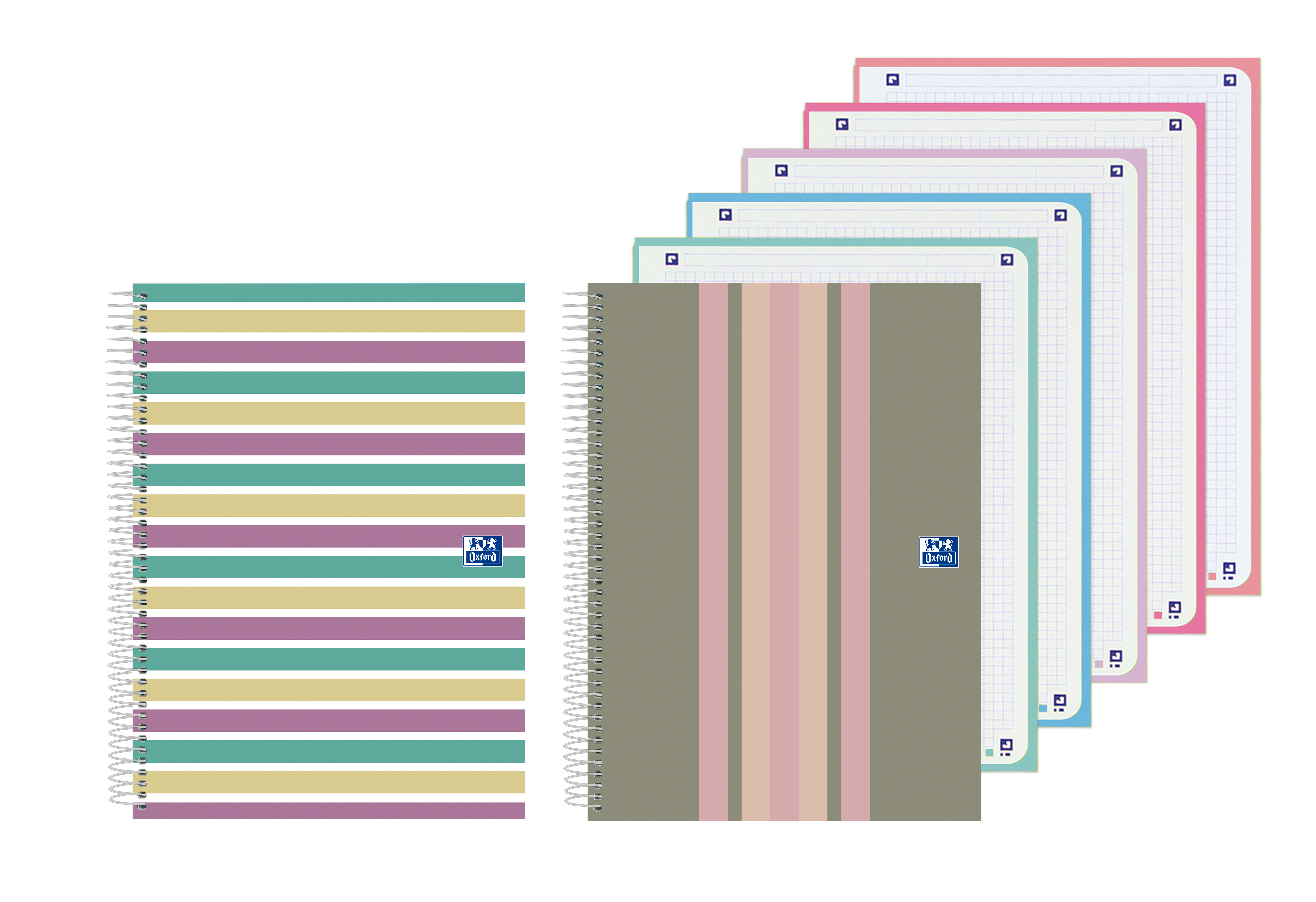 CUADERNO OXFORD A4+ EUROPEANBOOK COLORBLOCK LINES 120H OP 5X5