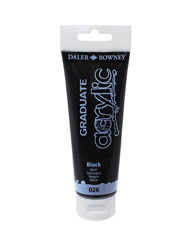 BOTE ACRÍLICO GRADUATE NEGRO 120ML