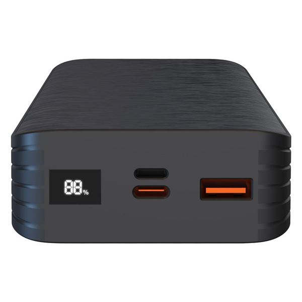 POWERBANK XO PR144 20.000mAh NEGRA - 1xUSB-A,1xUSB-C - CARGA RAPIDA - PANTALLA LCD