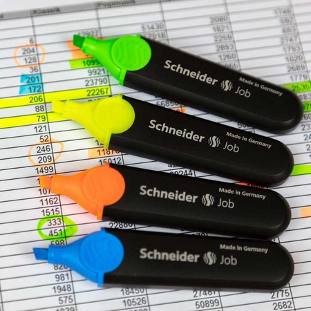 ROTULADOR FLUORESCENTE JOB AMARILLO SCHNEIDER