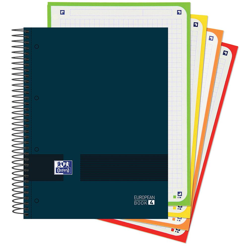 CUADERNO OXFORD & YOU EUROPEAN BOOK 4 - MICROPERFORADO A5 120 HOJAS - COLORES OSCUROS