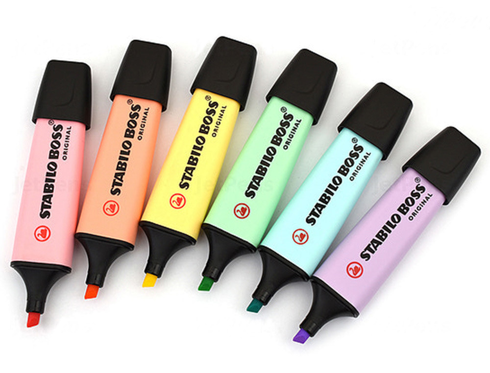 PACK FLUORESCENTE STABILO 6 UNIDADES PASTEL SURTIDOS