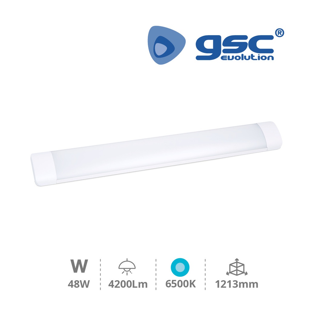 REGLETA LED KENGE GSC 120cm 48W LUZ BLANCA 6500K 5.200 LUMENES IP20
