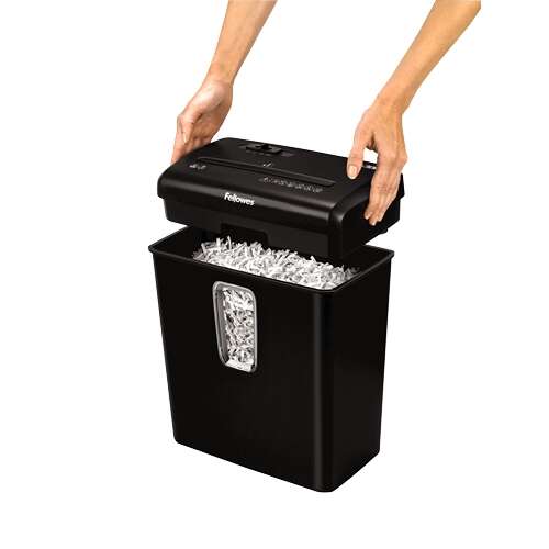 DESTRUCTORA FELLOWES POWERSHRED P-30C NEGRA - DESTRUYE HASTA 6 HOJAS - CORTE EN PARTICULAS