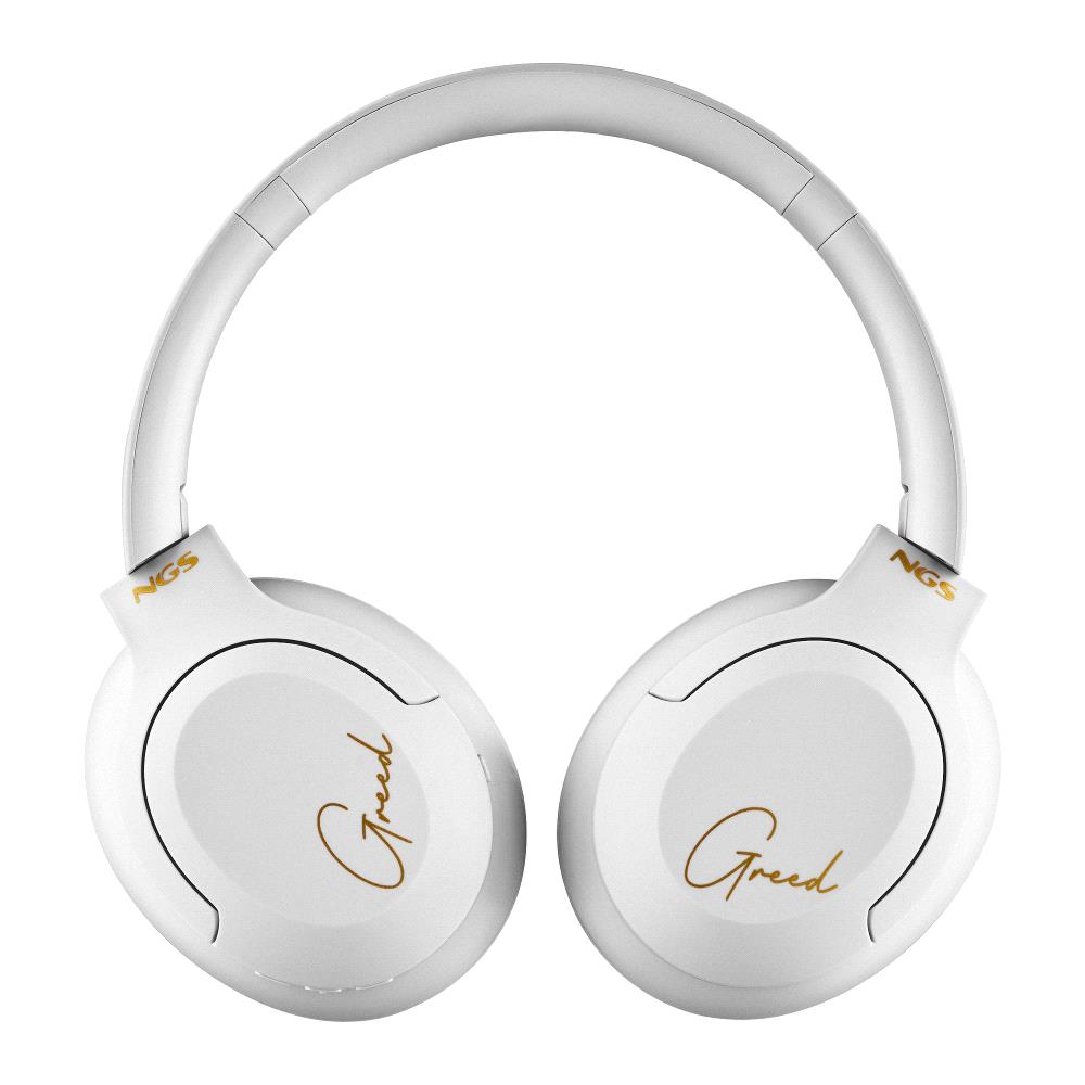 AURICULARES INALAMBRICOS DIADEMA NGS ARTICA GREED BLANCOS CON MICROFONO - BLUETOOTH 5.1