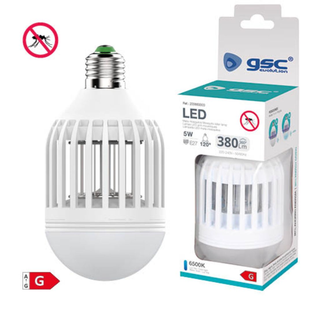 LAMPARA LED MATA MOSQUITOS 5W E27 6500K GSC EVOLUTION